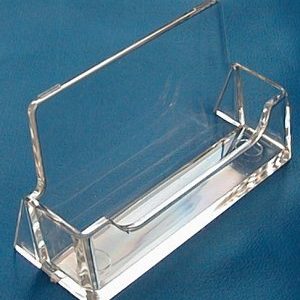 Clear Acrylic Desktop Business Card Holder