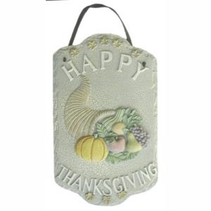 Large Welcome Plaque - Thanksgiving