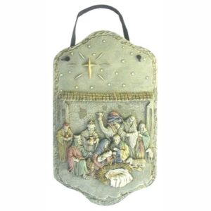 Large Welcome Plaque - Nativity