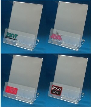 BACK IN STOCK: Indoor Plexiglas Top Quality Copy Conserver with One Business Card Holder with Custom Print Logo - Image 2