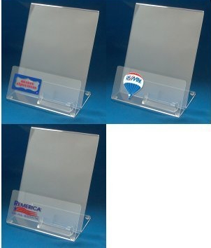 BACK IN STOCK: Indoor Plexiglas Top Quality Copy Conserver with One Business Card Holder with Custom Print Logo - Image 4