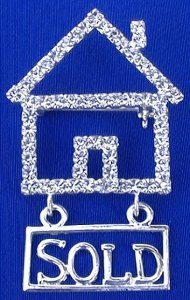 #4 Pin Jewelry - Crystal House with Hanging Sold