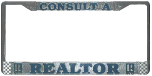 Metal License Plate Frame - REALTOR® Logo - Chrome