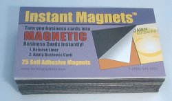 Instant Business Card Magnet - 25