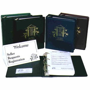 Open House Guest Register - Small - Cover is Debossed with Gold Foil Inlay