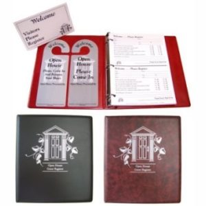 Large Open House Guest Register - Two Entries Per Page