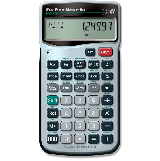 Real Estate Master IIIx Calculator